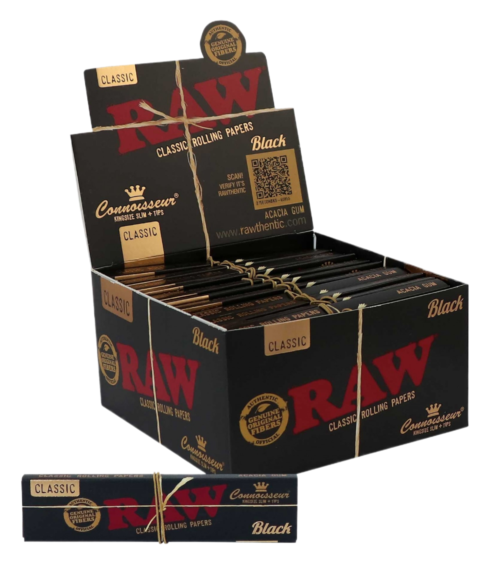 RAW BLACK WITH ROACH | (24 pack)